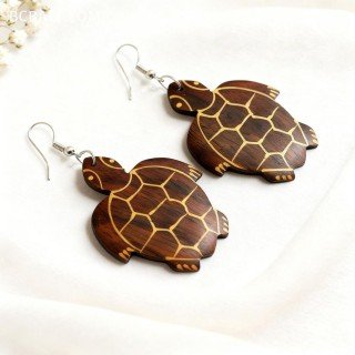 Hot Sale Painting Wood Earrings Premium Design